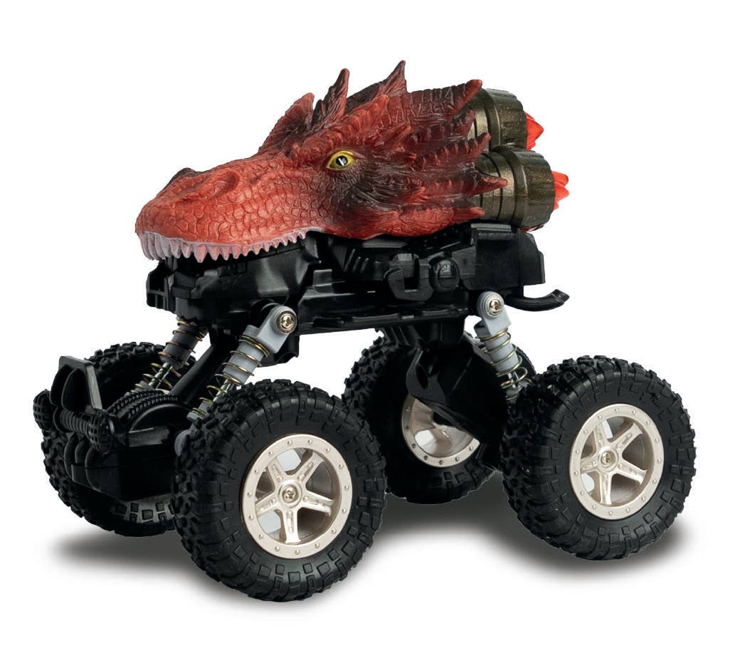 Wild TurboHeadz Pull Back Off-Roaders - Dragon
