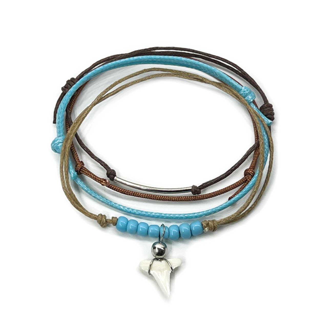 Blue Shark Tooth Bracelet