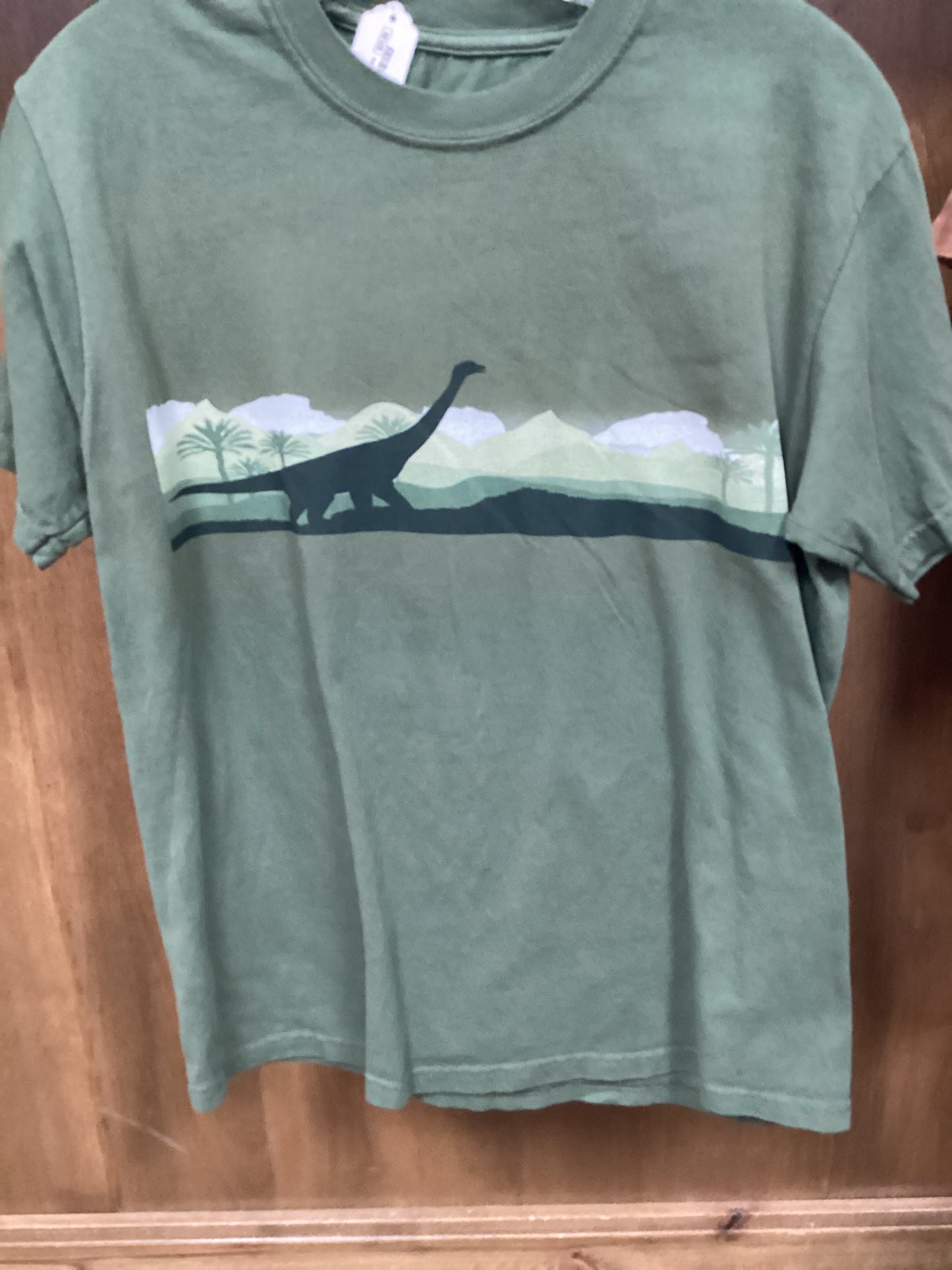 Brachiosaurus Silhouette T-Shirt, Adult, Small