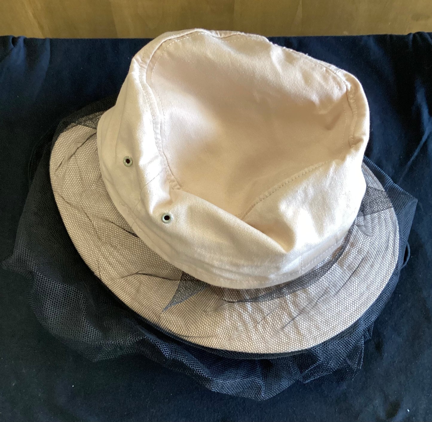 Washed Twill Mosquito Net Hat, Khaki