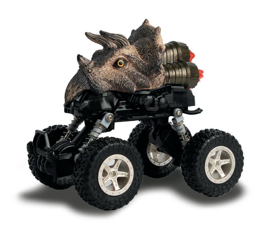 Wild TurboHeadz Pull Back Off-Roaders - Triceratops