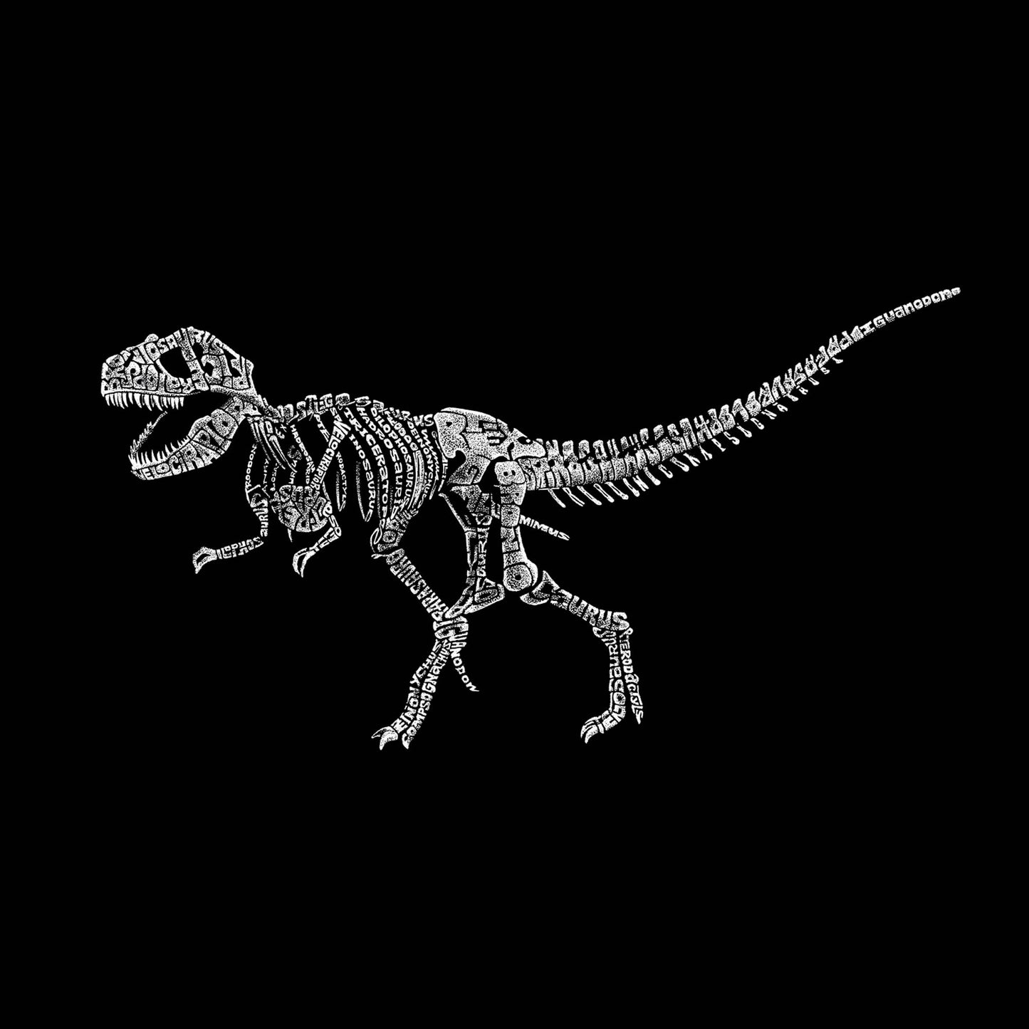 Kid's Hooded Sweatshirt - Dinosaur T-Rex Skeleton