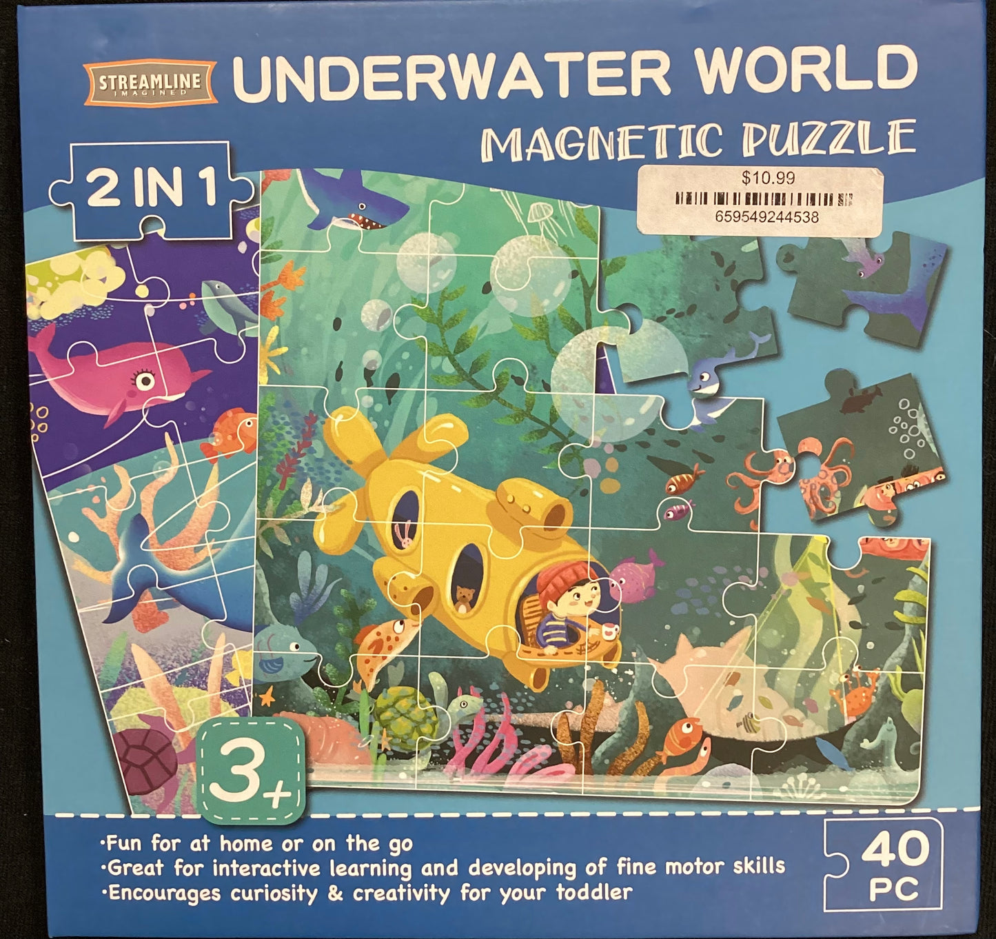 Magnetic 2 Puzzles in One Book