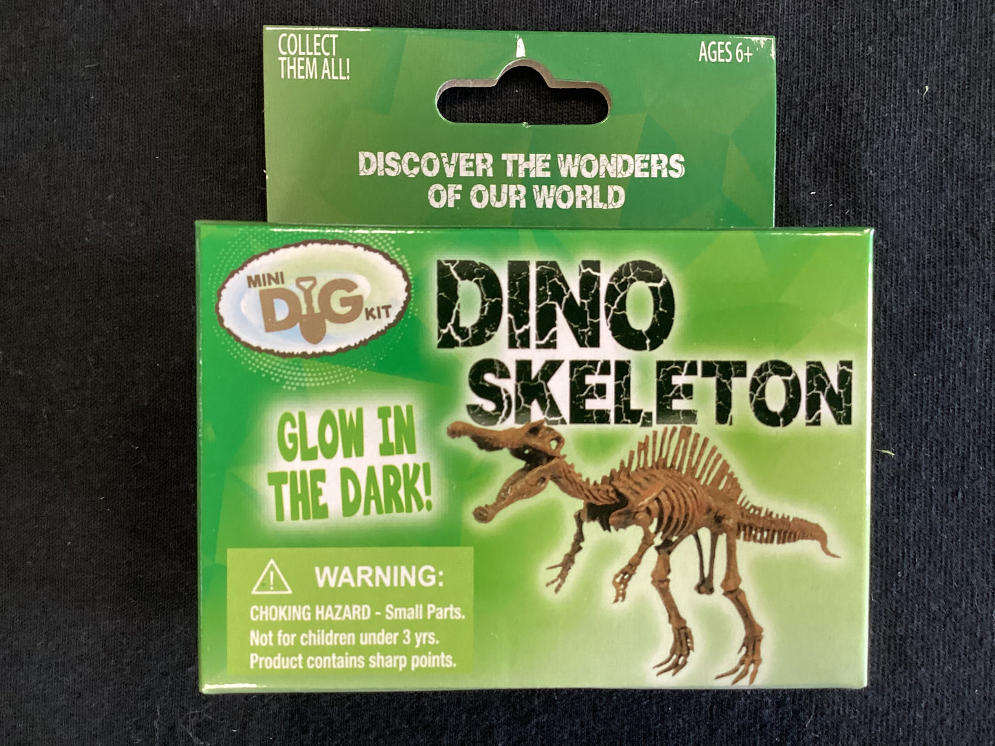 Mini Excavation Kit: Glowing Dino Skeletons