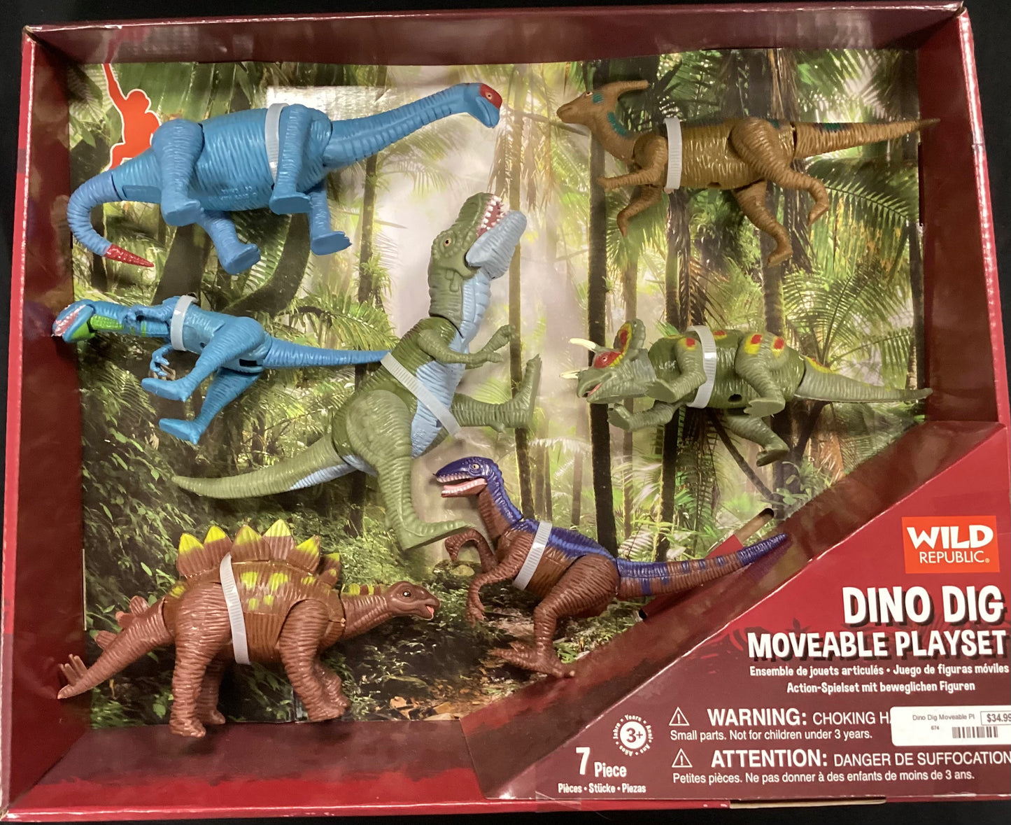 Moveable Dinosaur Playset