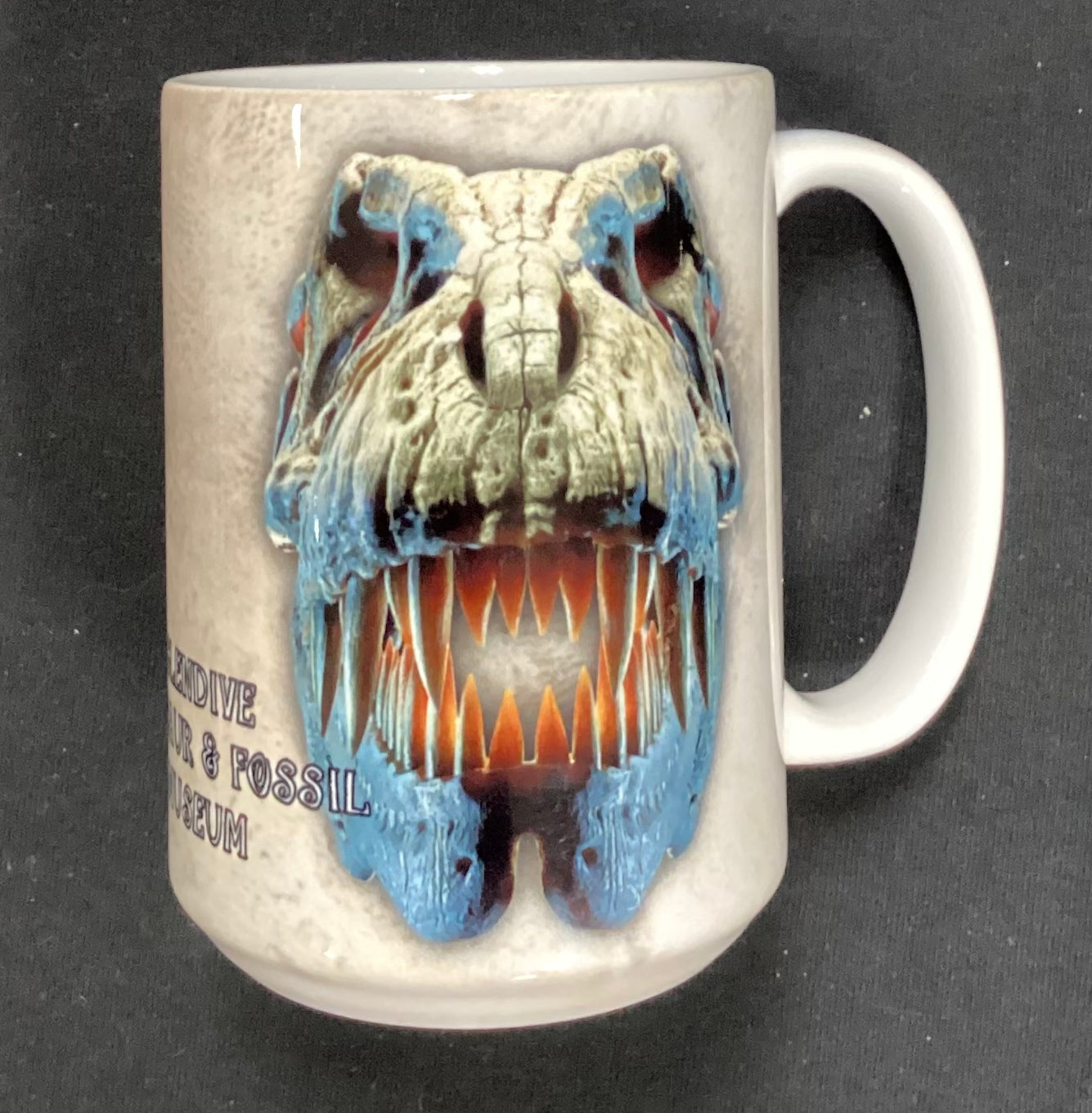 Ceramic Mug - Silver Rex Skull