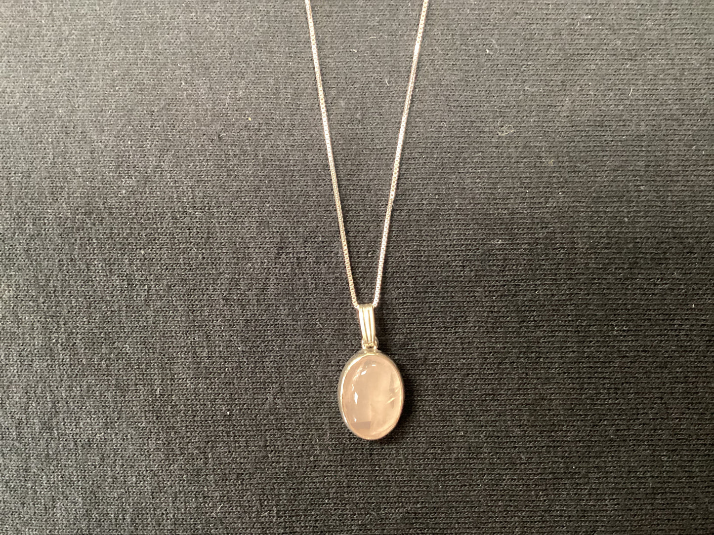 Rose Quartz/Silver Necklace