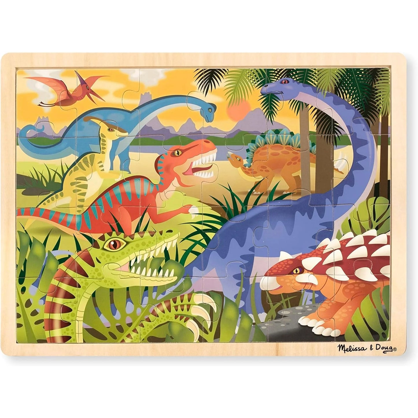 Dinosaur - Wooden Jigsaw Puzzle (24 pcs)