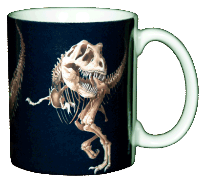 T-Rex Skeleton Ceramic Mug 11 oz