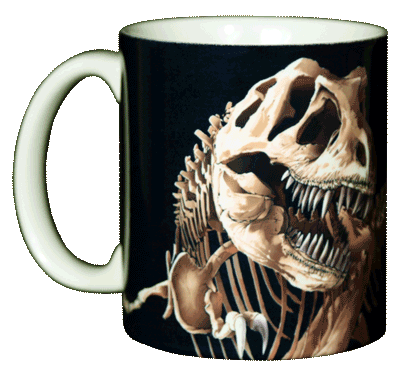 T-Rex Skeleton Ceramic Mug 11 oz