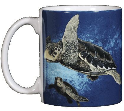 Loggerhead Turtle Ceramic Mug 11 oz