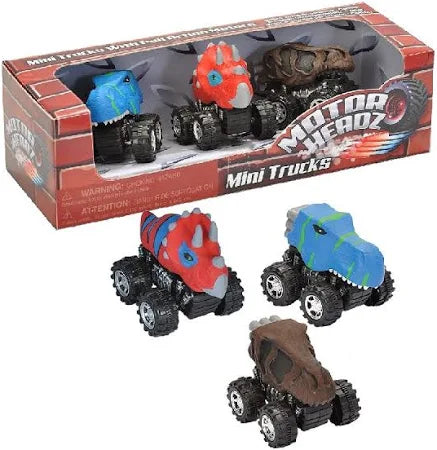 Motor Headz Mini Dino 3 pk