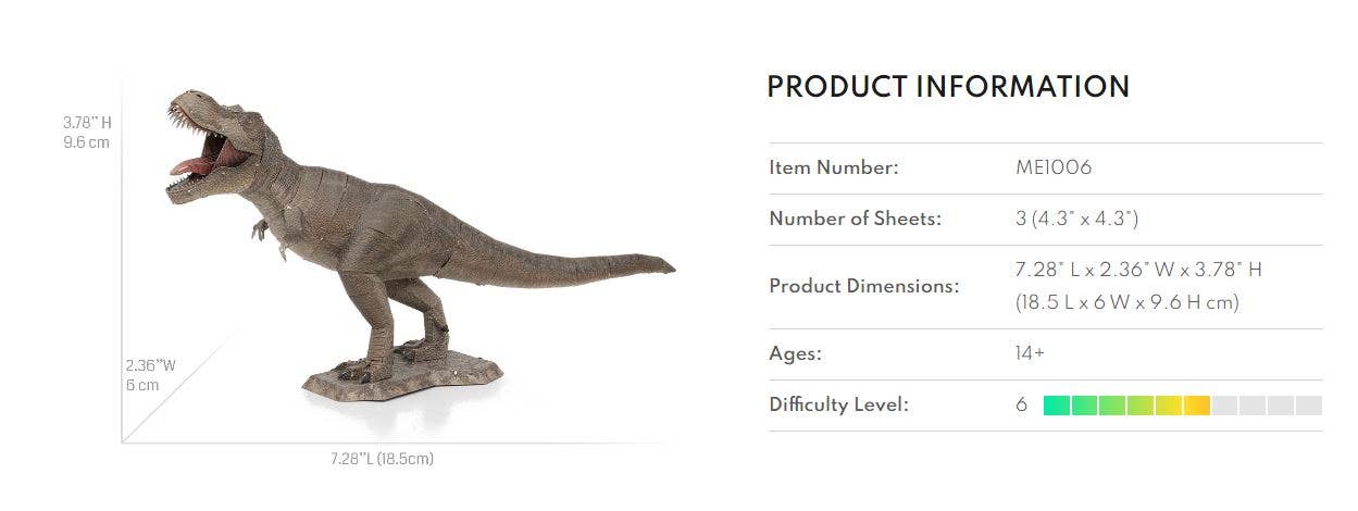 Tyrannosaurus Rex Steel Model Kit