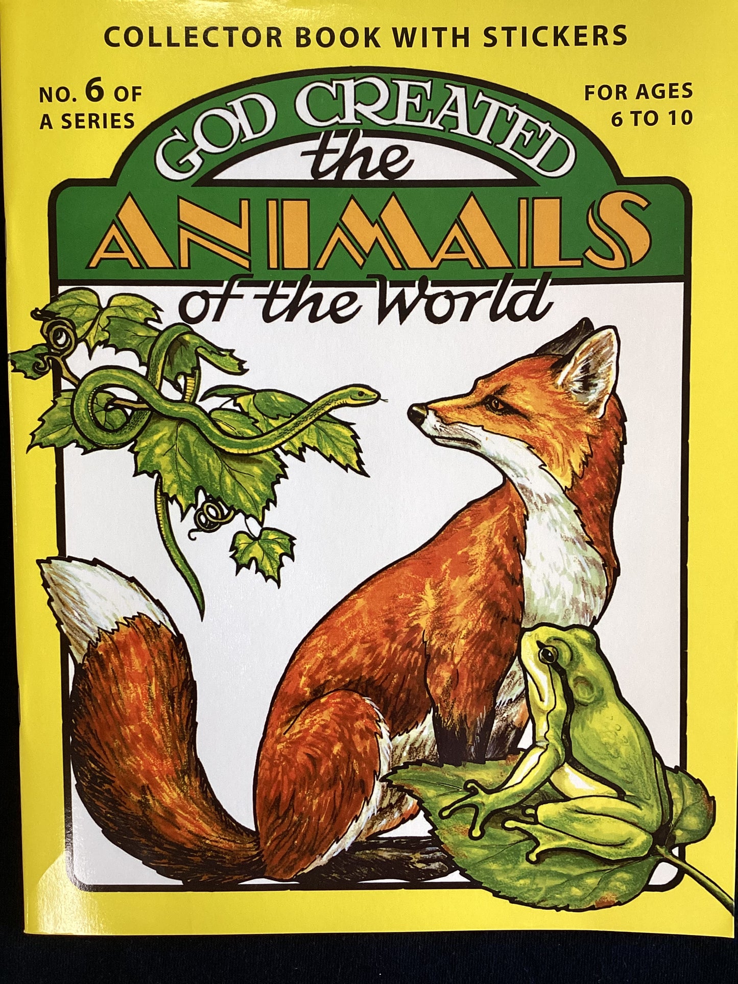 God Created the Animals of the World: Sticker Book