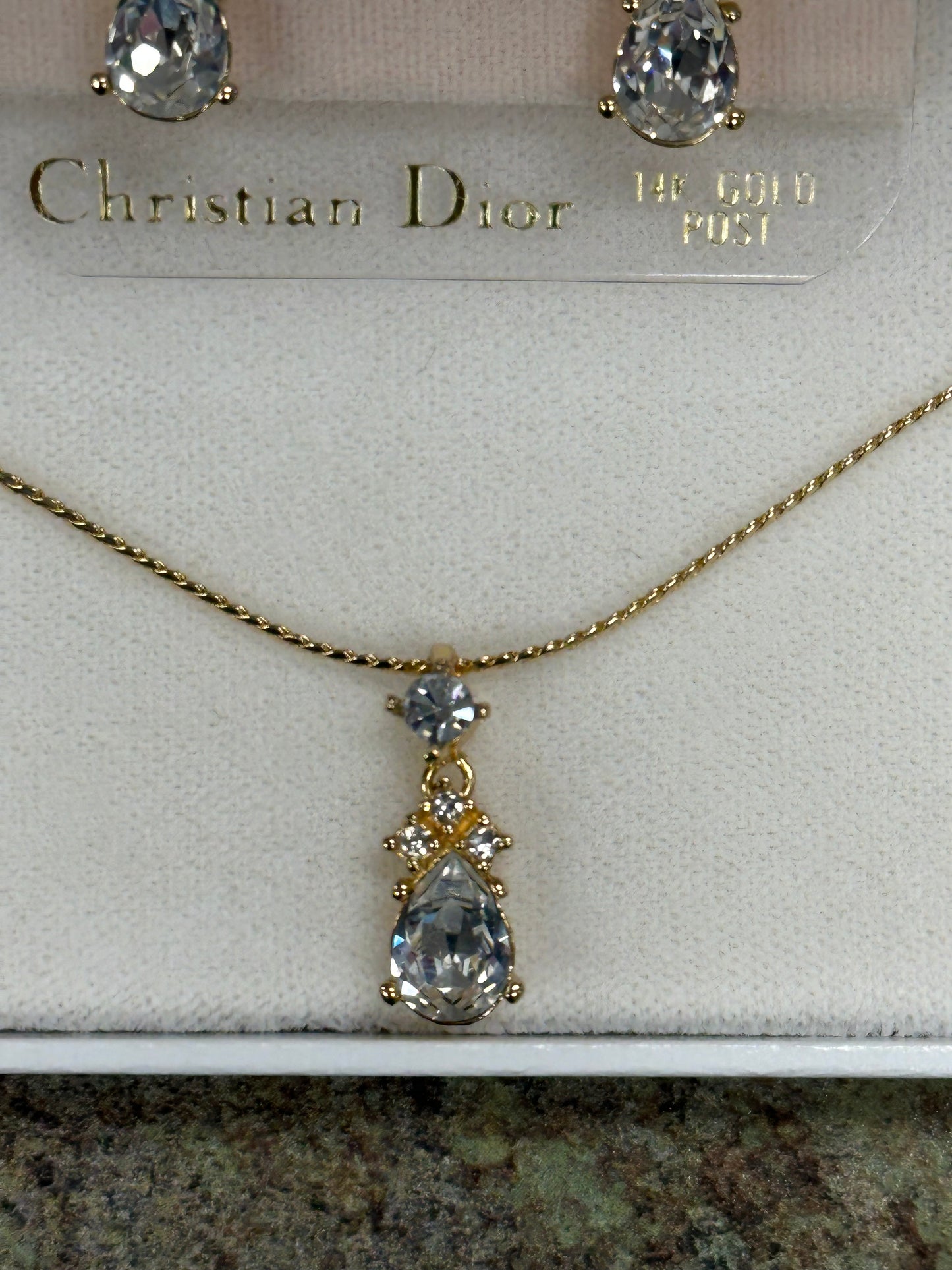 Crystal Necklace and Earring Set