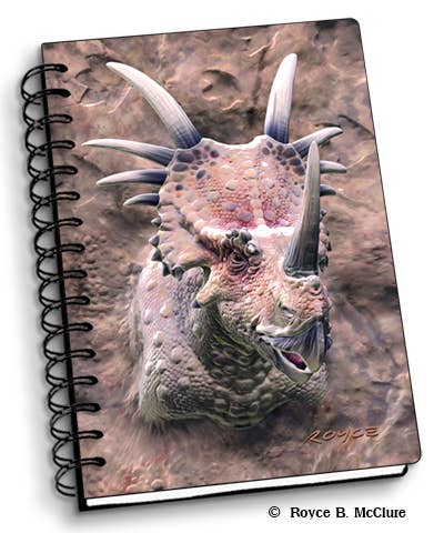 3D Royce Notebook 4" x 6" - Styracosaurus (Dinosaur)