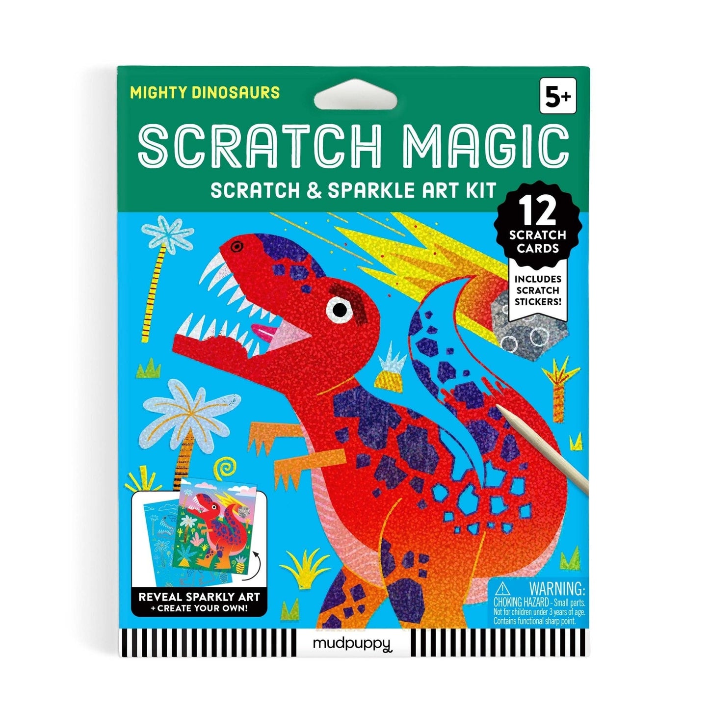Mighty Dinosaurs Scratch Magic: Scratch & Sparkle Art Kit