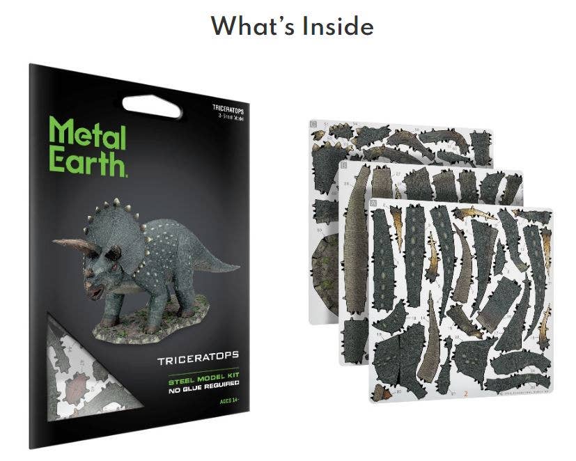 Triceratops Steel Model Kit