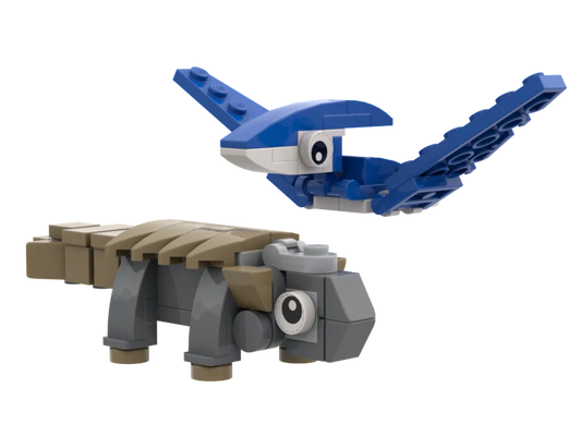 Ankylosaur & Pteranodon Lego 2 Pack