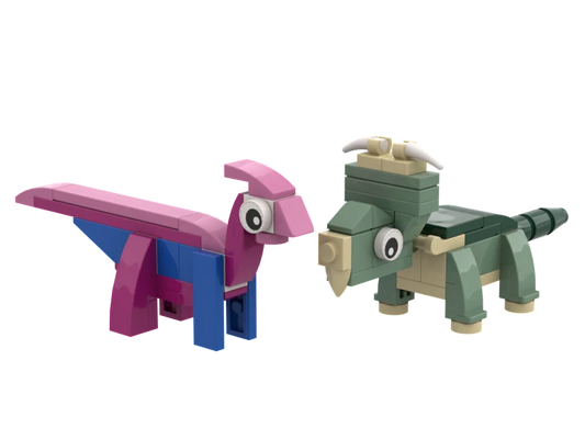 Parasaurolophus & Pachyrhinosaurus Lego 2 Pack