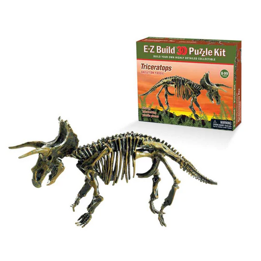 E-Z Build Puzzle Triceratops Skeleton