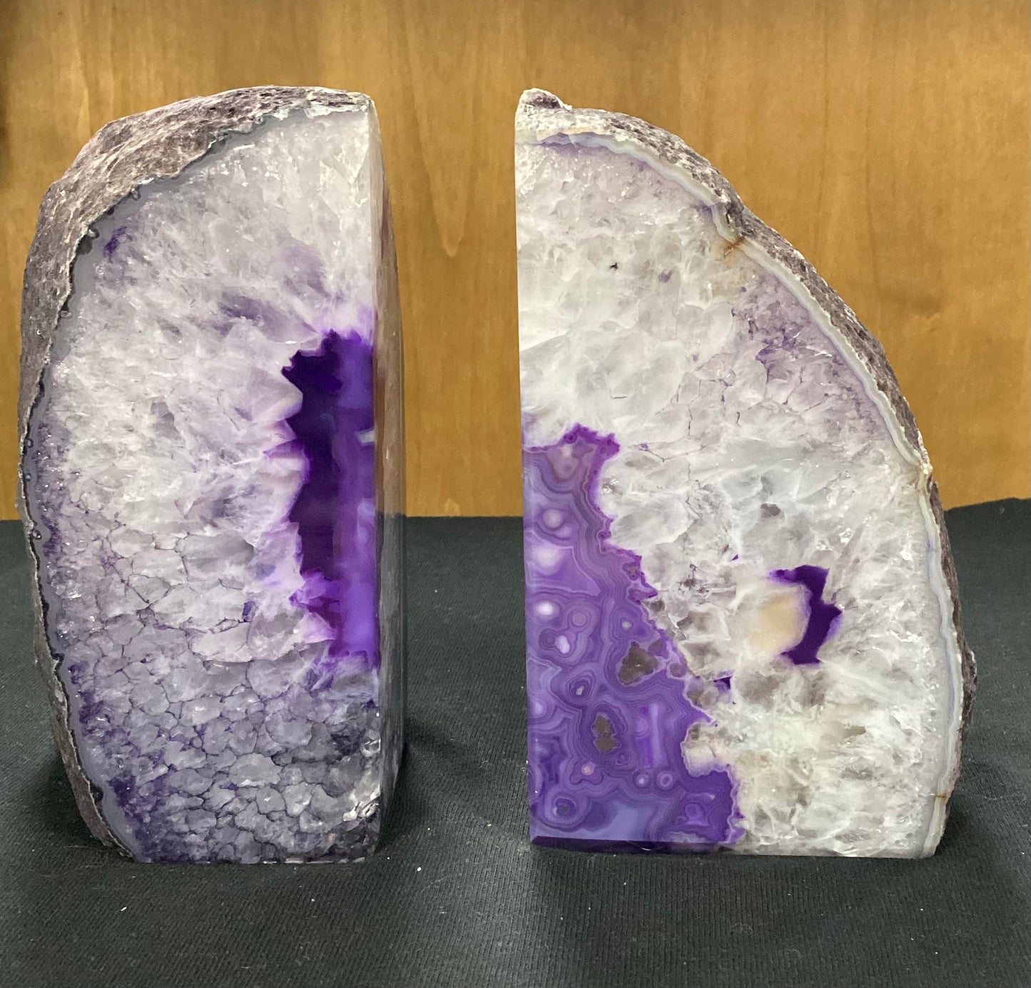 Bookend Agate Purple-Purple