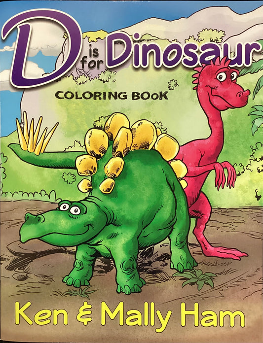 D is for Dinosaur: Coloring Book