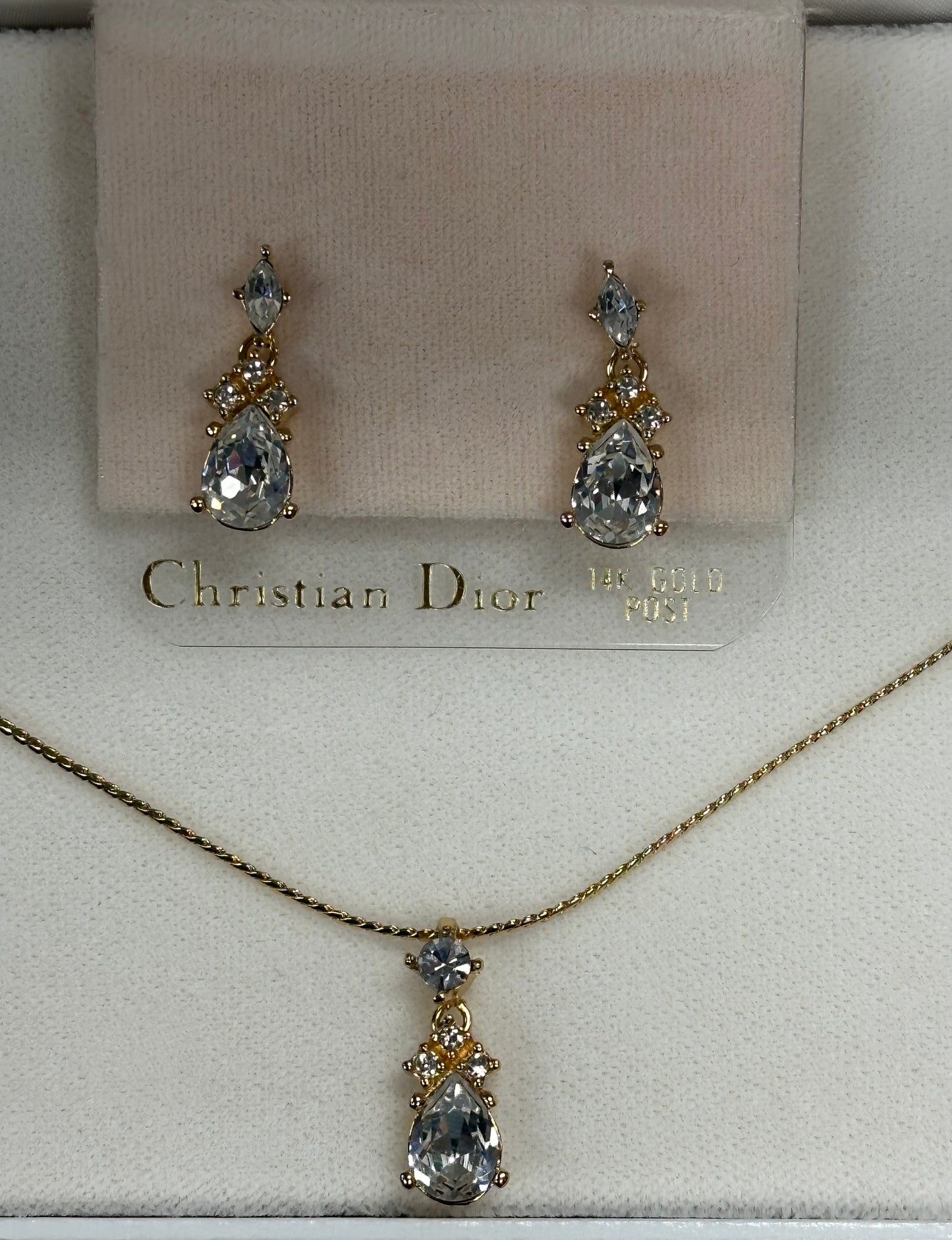 Crystal Necklace and Earring Set