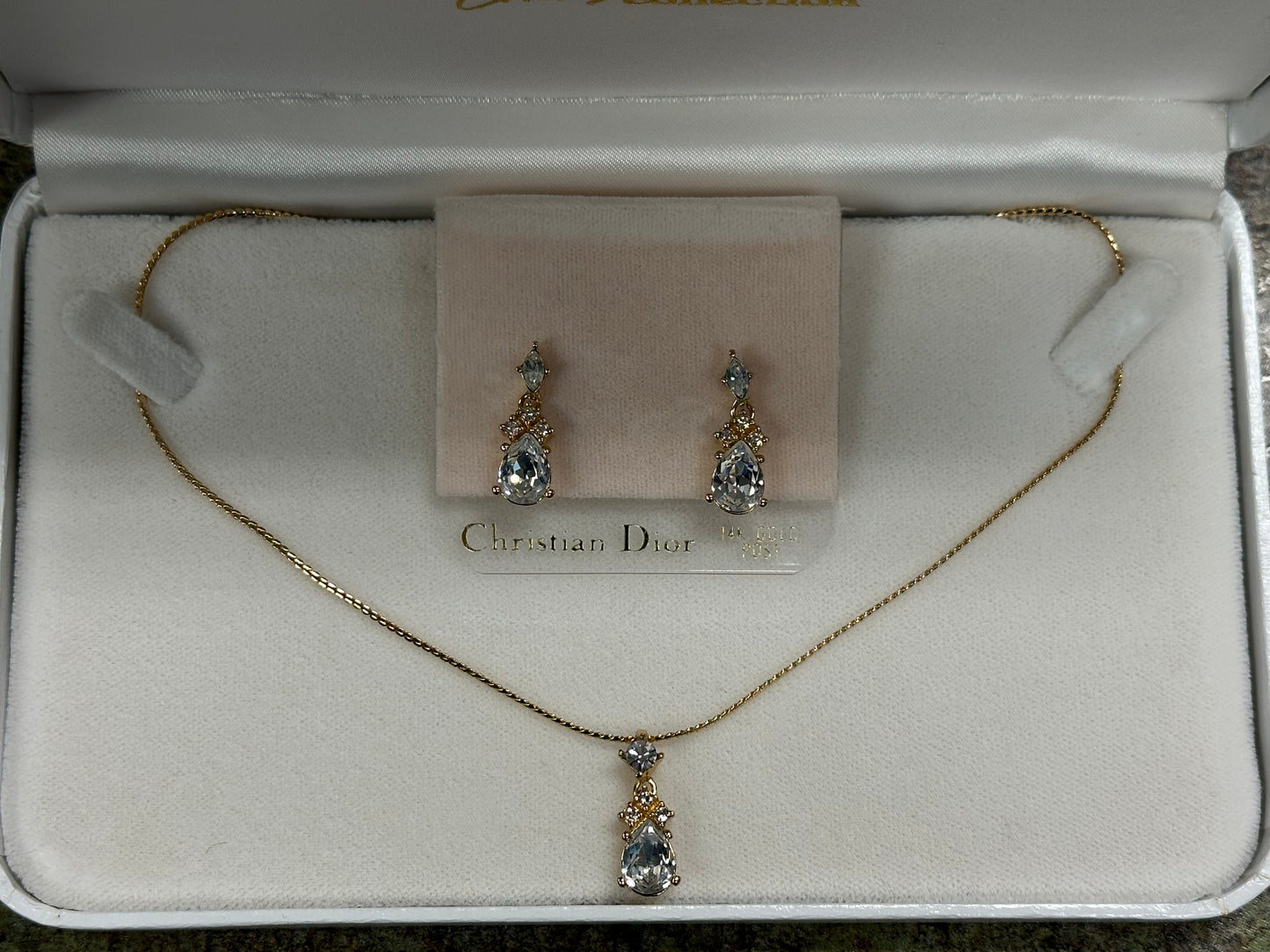 Crystal Necklace and Earring Set