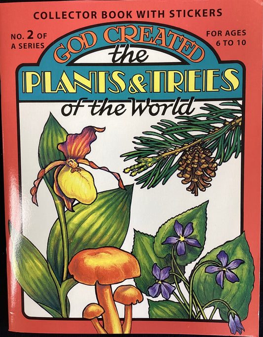 God Created the Plants and Trees: Sticker Book