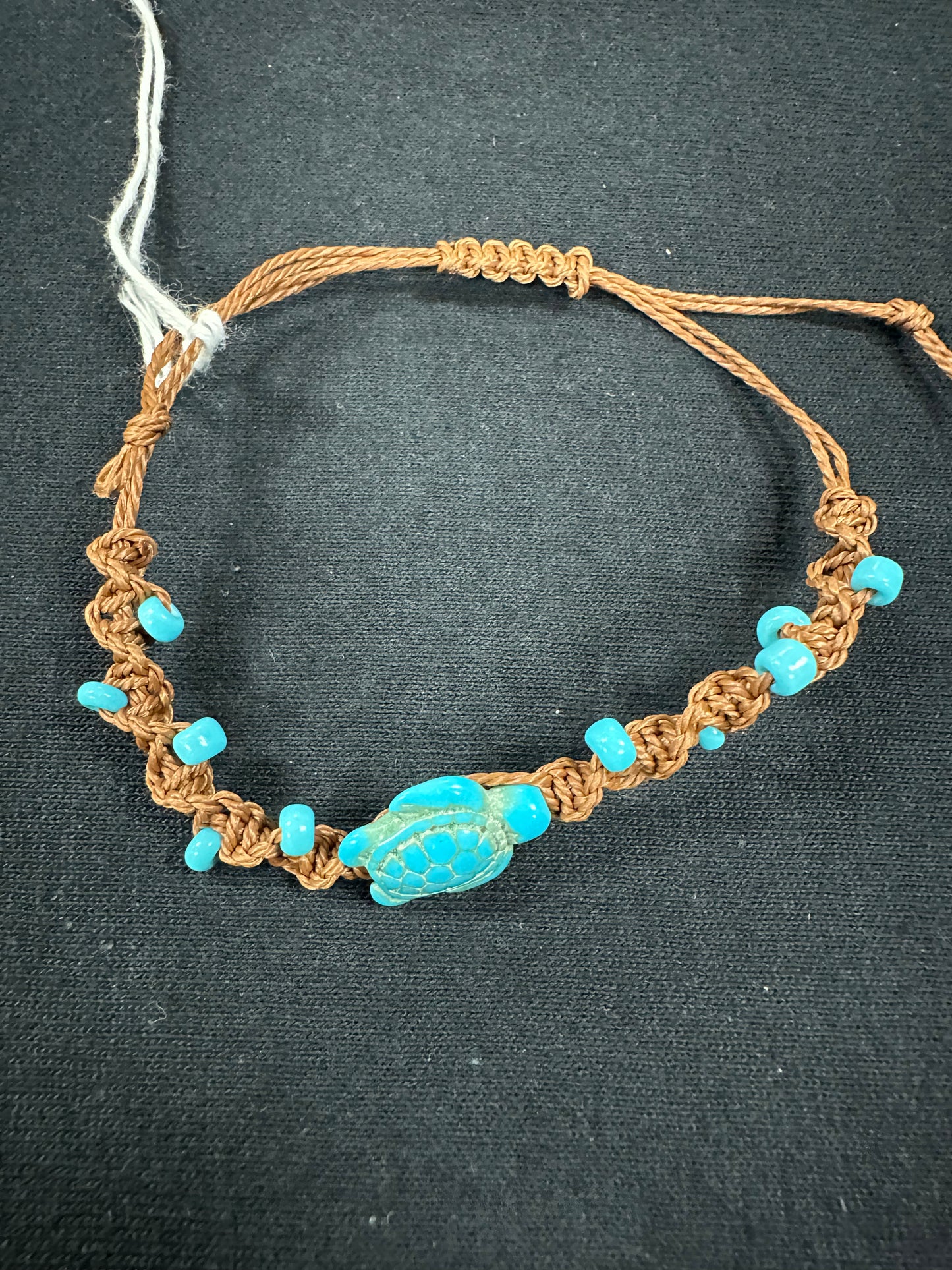 Bracelet: Turquoise Turtle Braided
