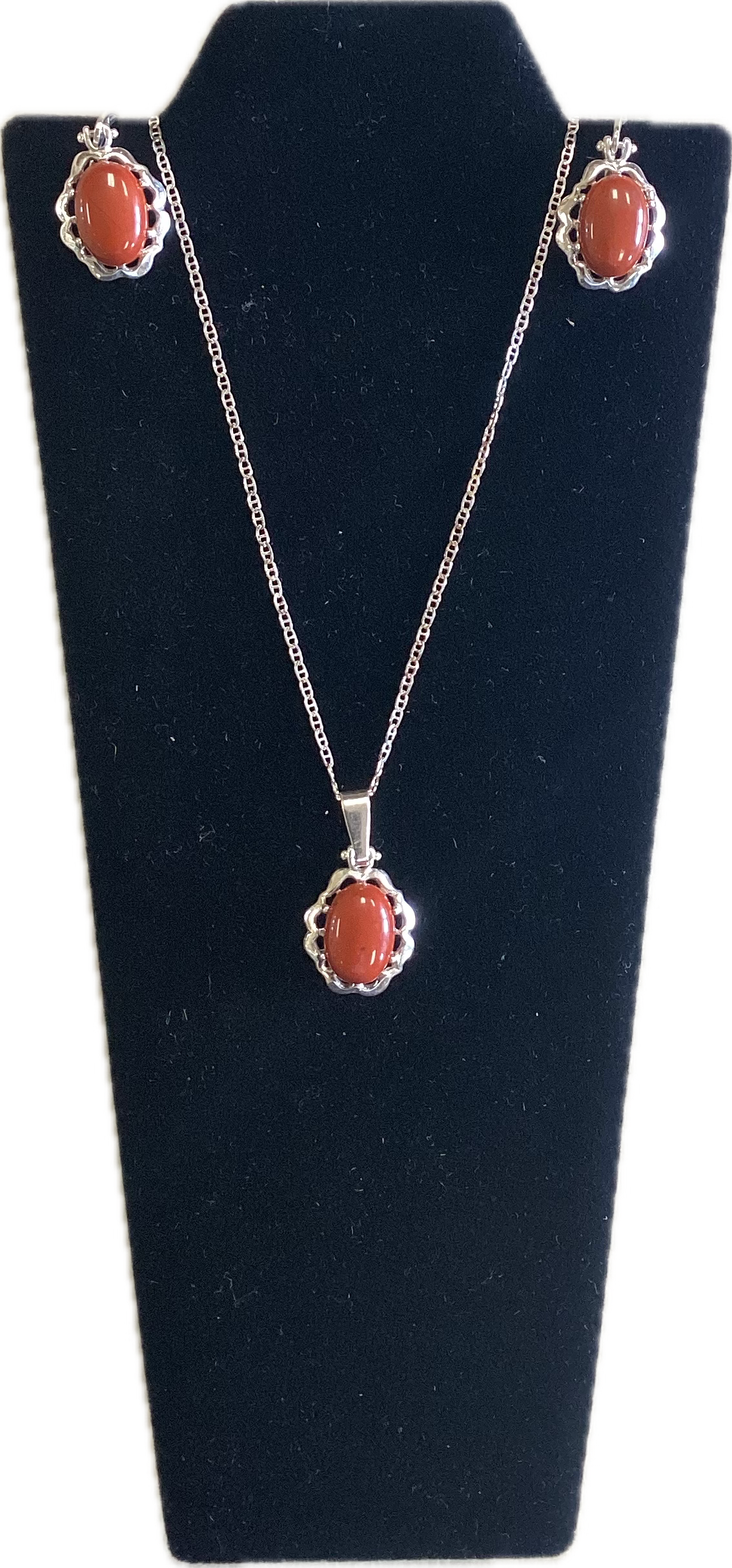 Jasper Necklace & Earrings