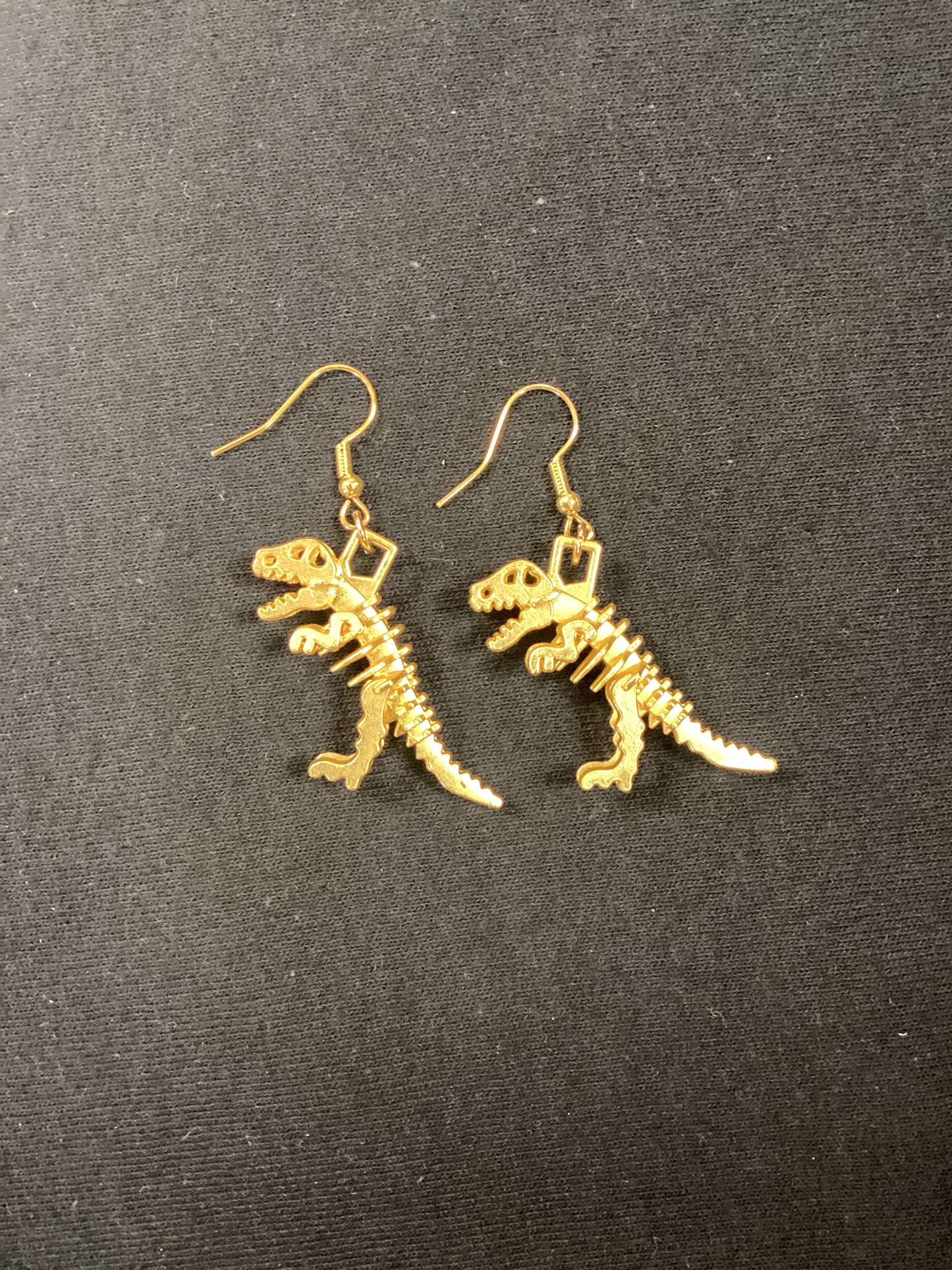 T-Rex Skeleton Earrings