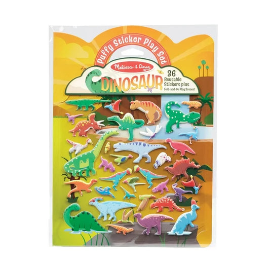 Dinosaur Puffy Sticker Playset (36 Reusable Puffy Stickers)