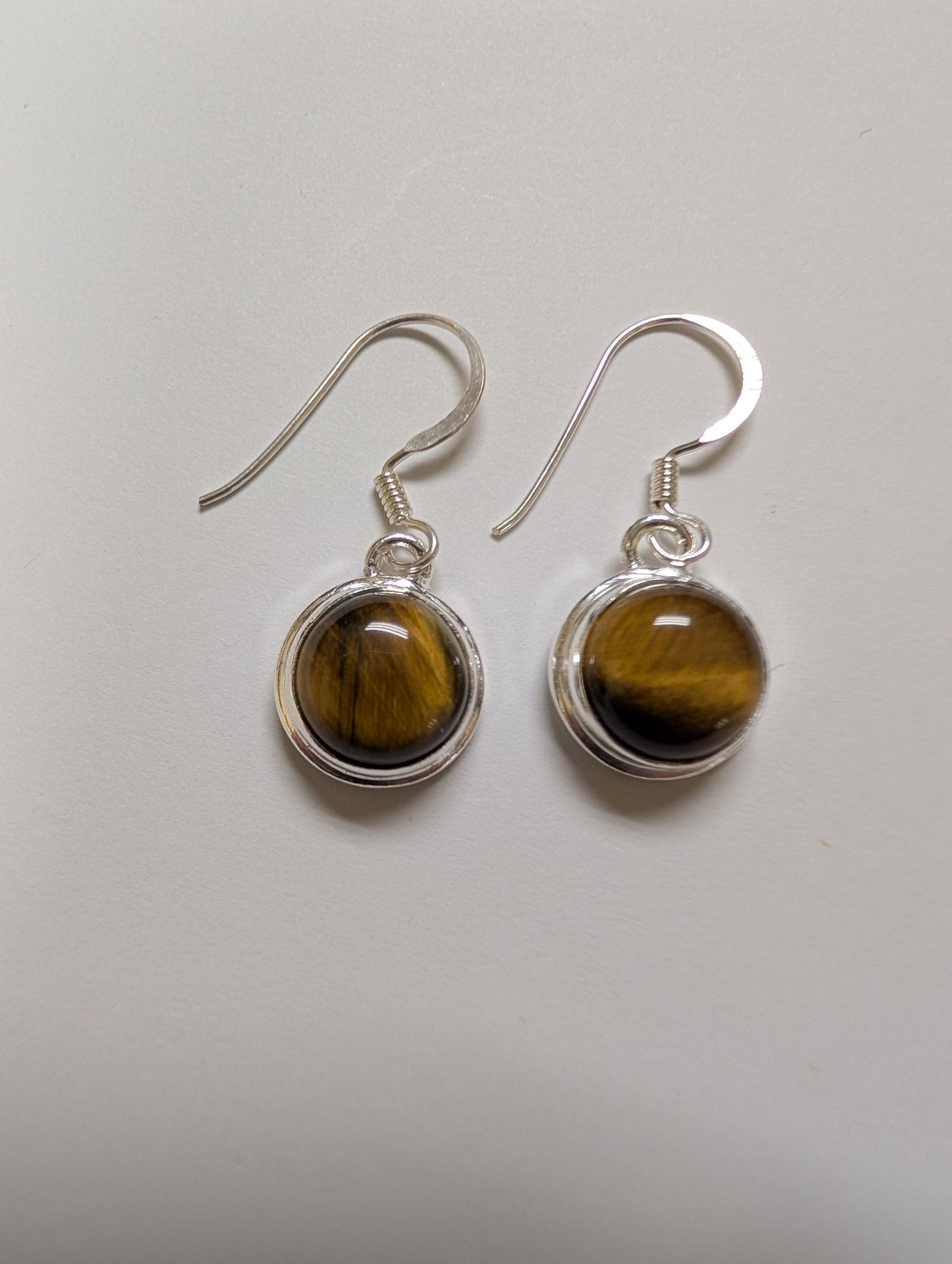 Tiger Eye/Silver Earrings