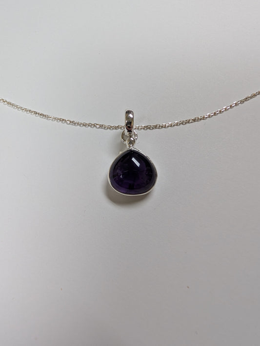 Amethyst/Silver Necklace