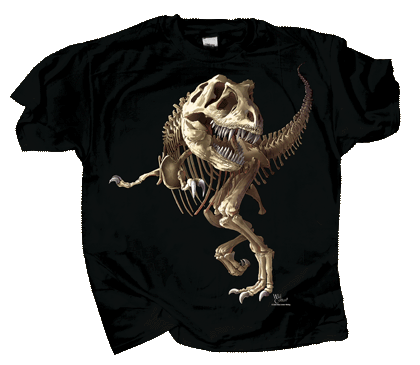 WCTees - T-Rex Skeleton