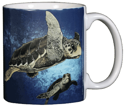 Loggerhead Turtle Ceramic Mug 11 oz