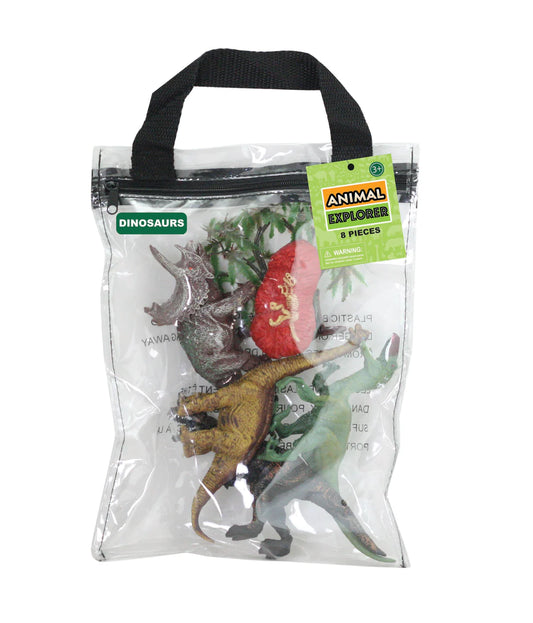 Dino Reusable Bag Playset 8 pc