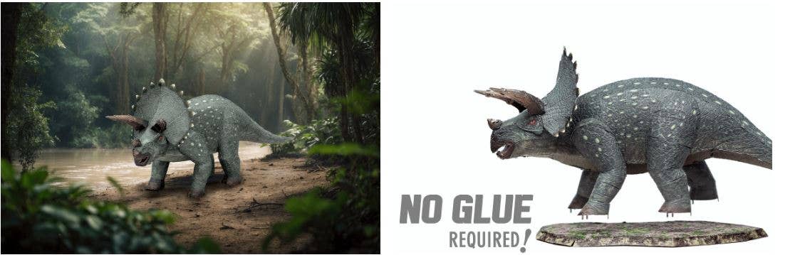 Triceratops Steel Model Kit