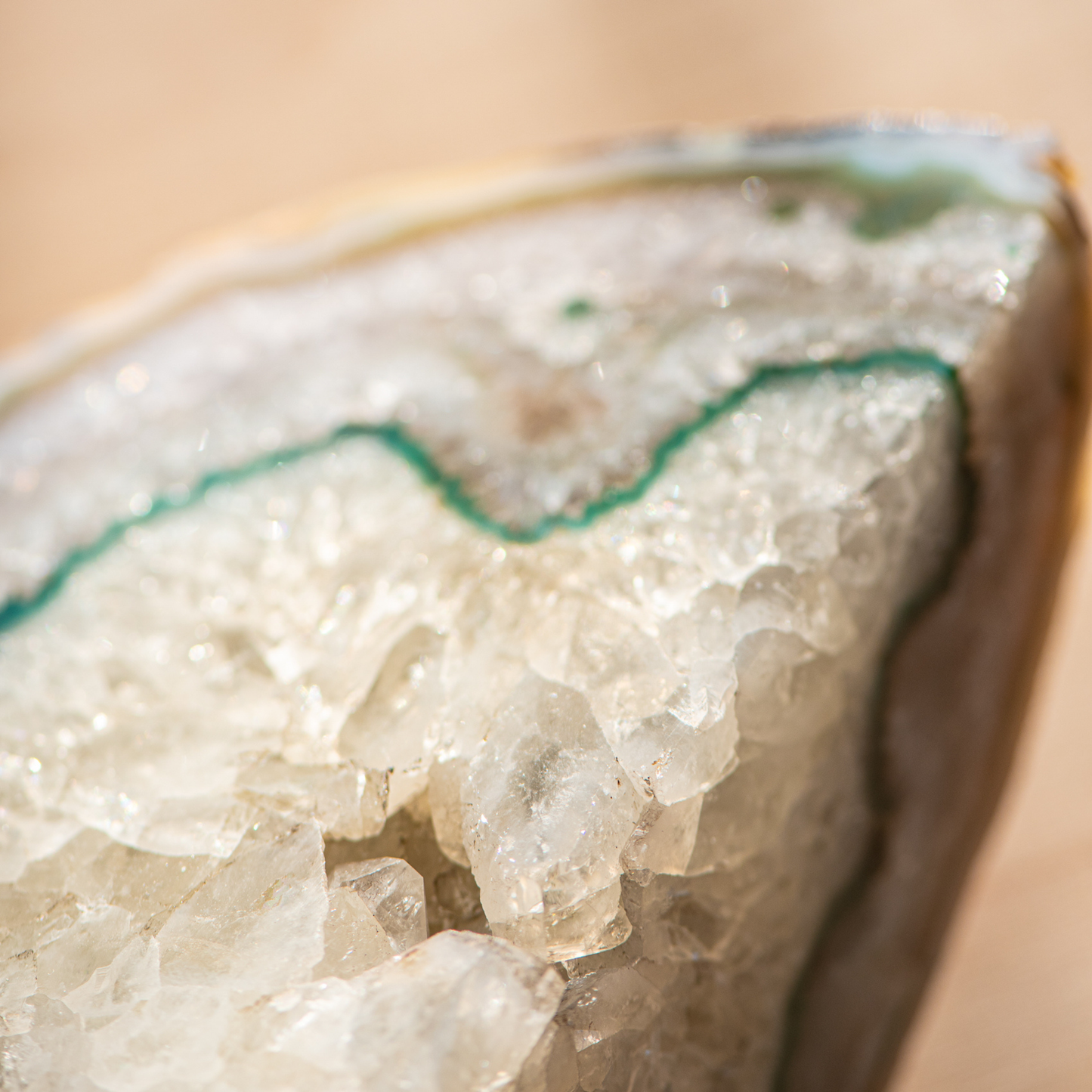 Green Agate Bookends - Crafted in Brazil