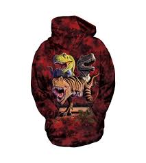 T-Rex Collage Sweatshirt, Youth, Large